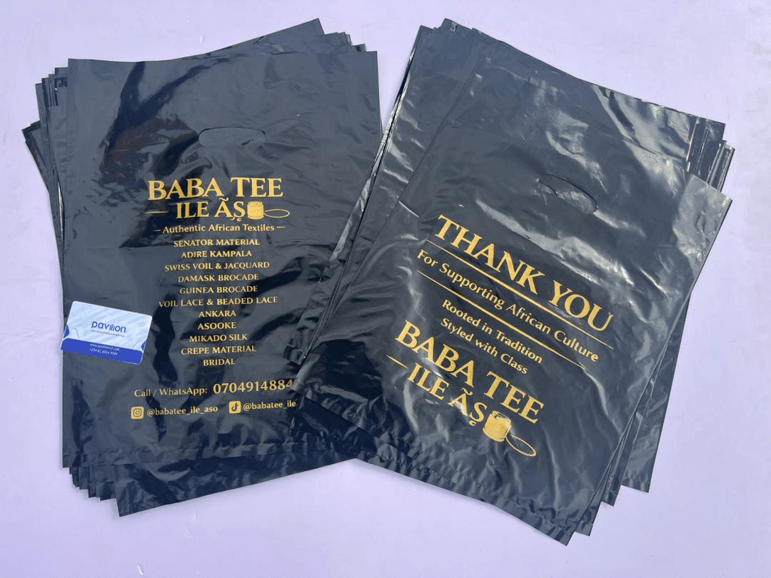 Black and Gold Branded Nylons (Medium Size)
