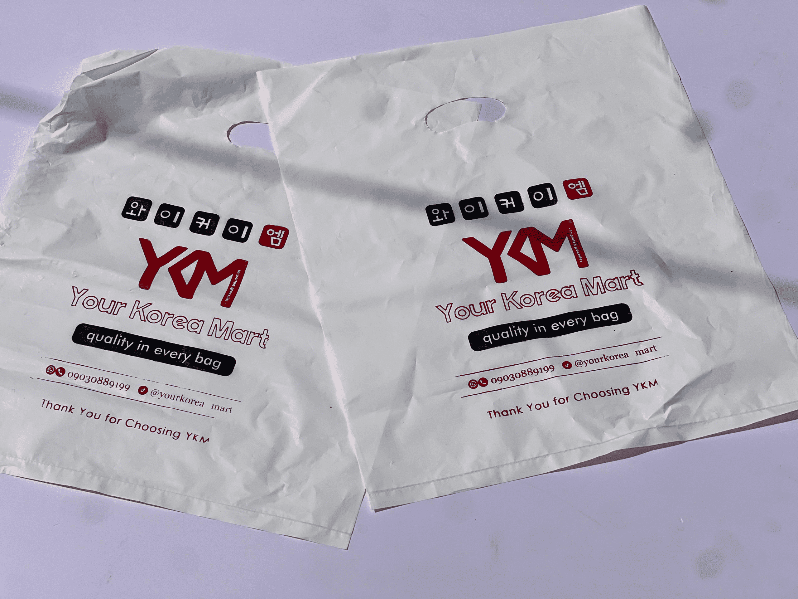 Medium Size Branded Poly Nylon (2 colours print)
