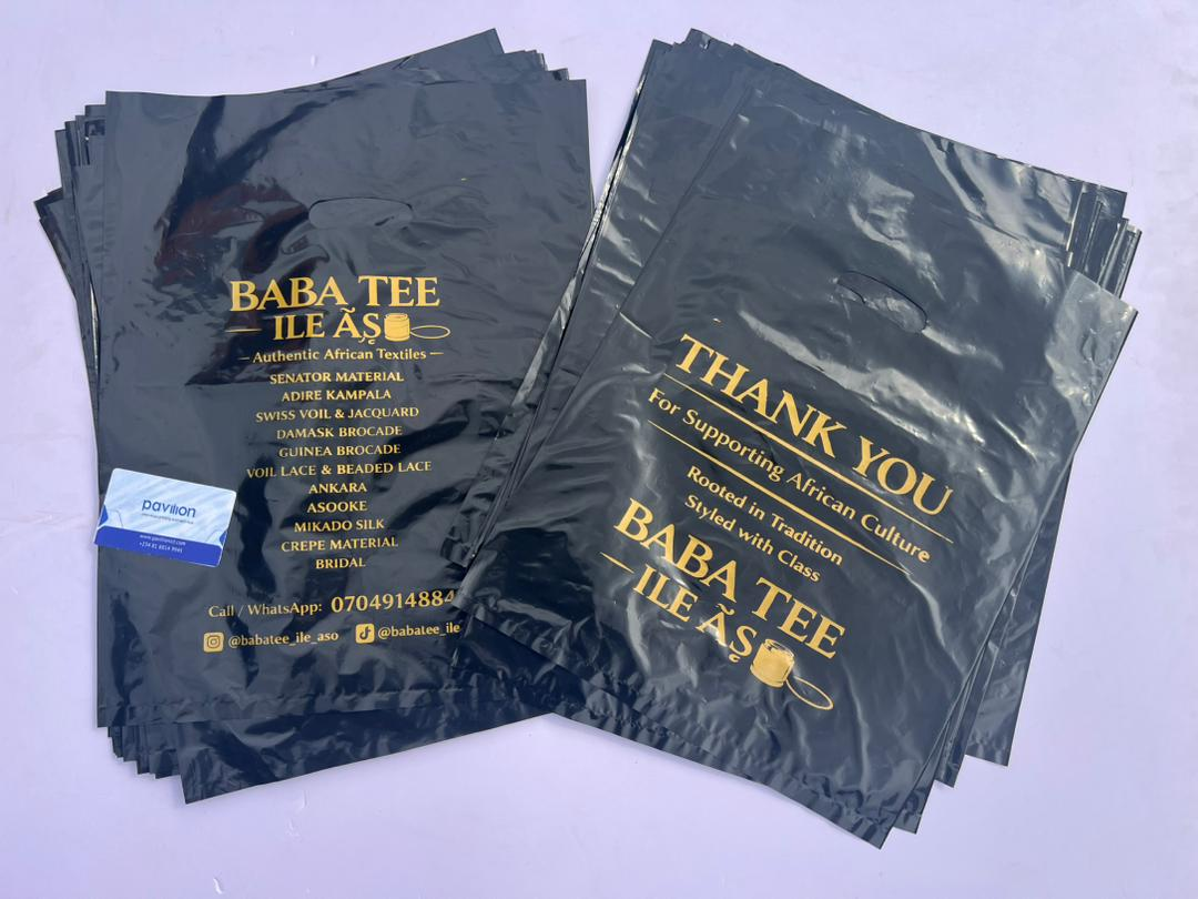 Black and Gold Branded Nylons (Medium Size)