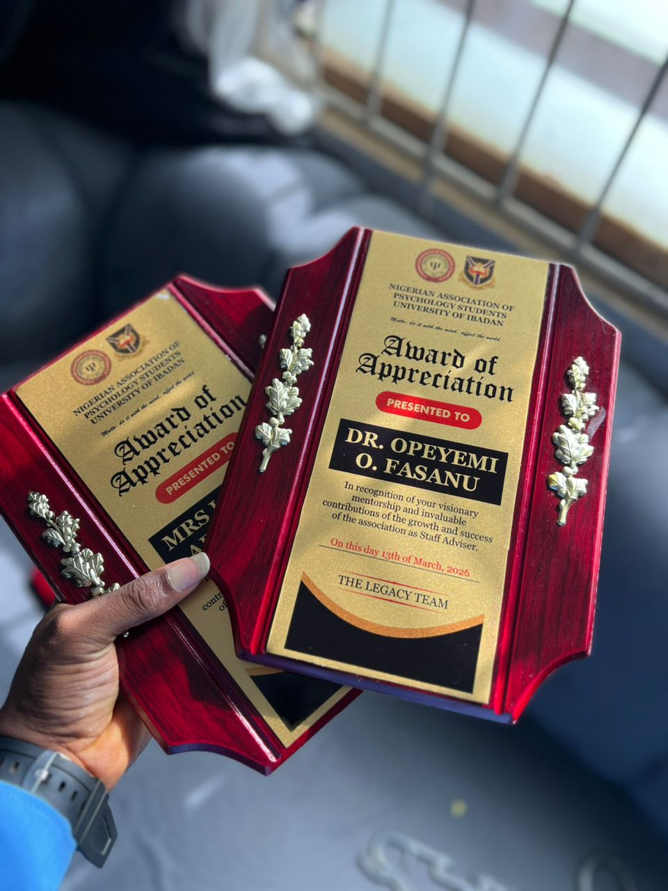 Wooden Appreciation Award Print