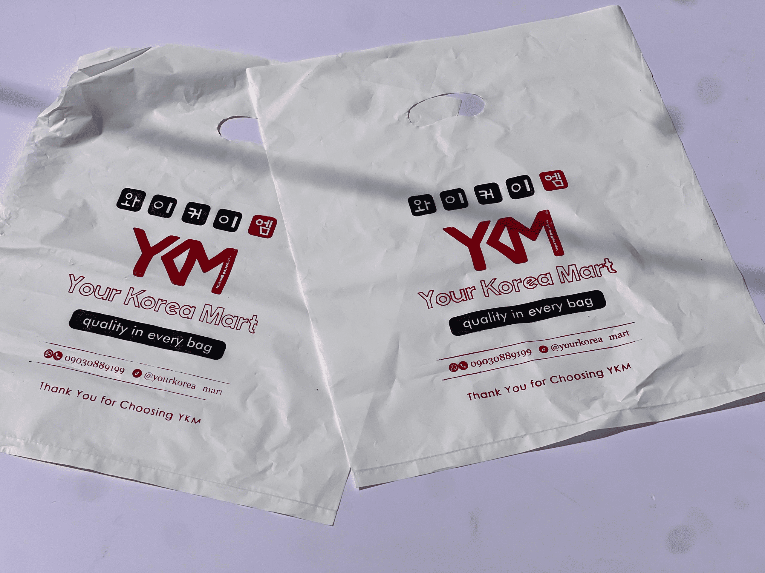 Medium Size Branded Poly Nylon (2 colours print)